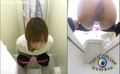 Mix of chinese girls pooping in public bathrooms