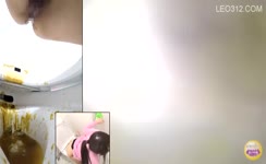 Nasty japanese shits a lot in public bathroom