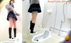 Compilation of three schoolgirls that poop